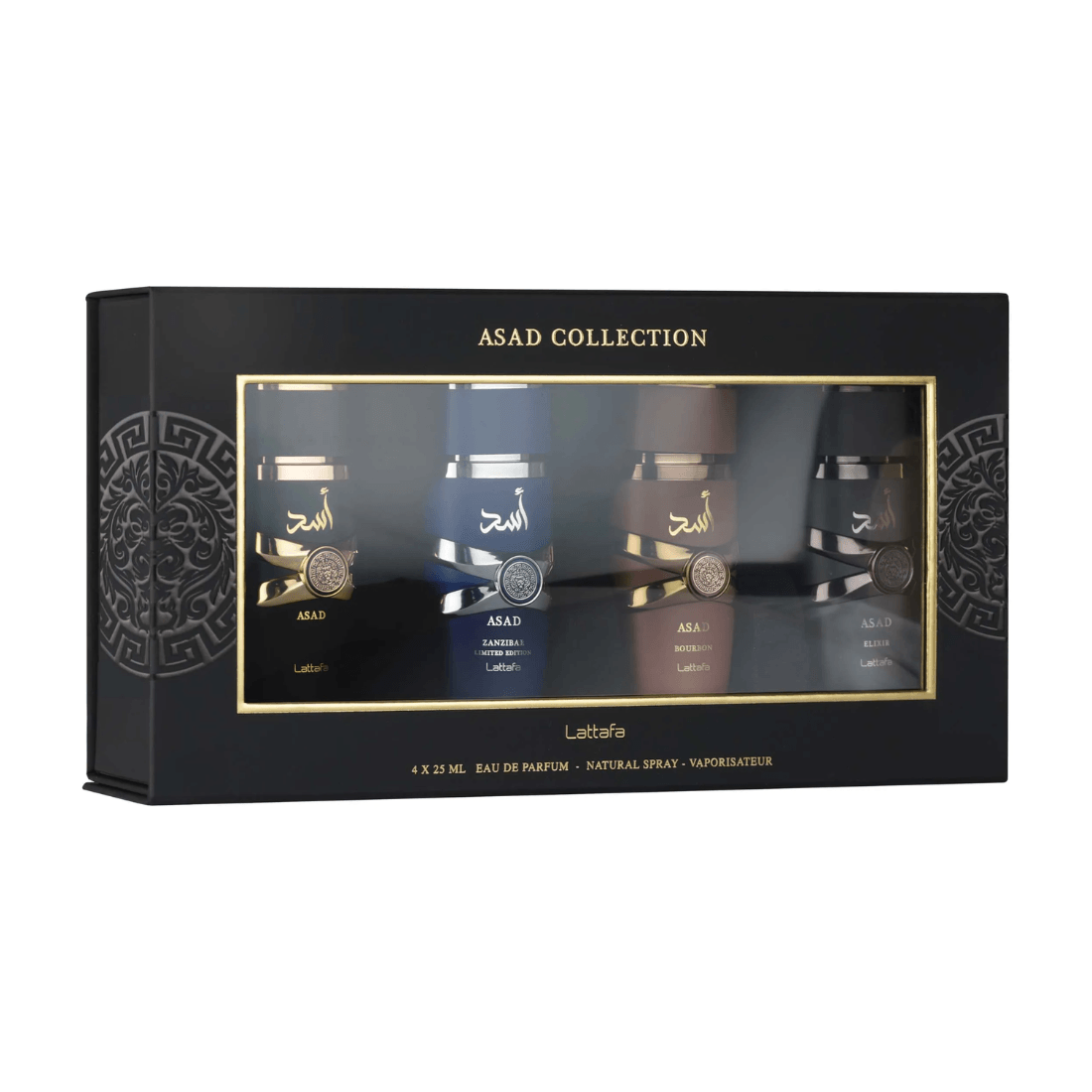 Lattafa Asad Discovery Set mit Amber, Holz und Tabak als Geschenkset