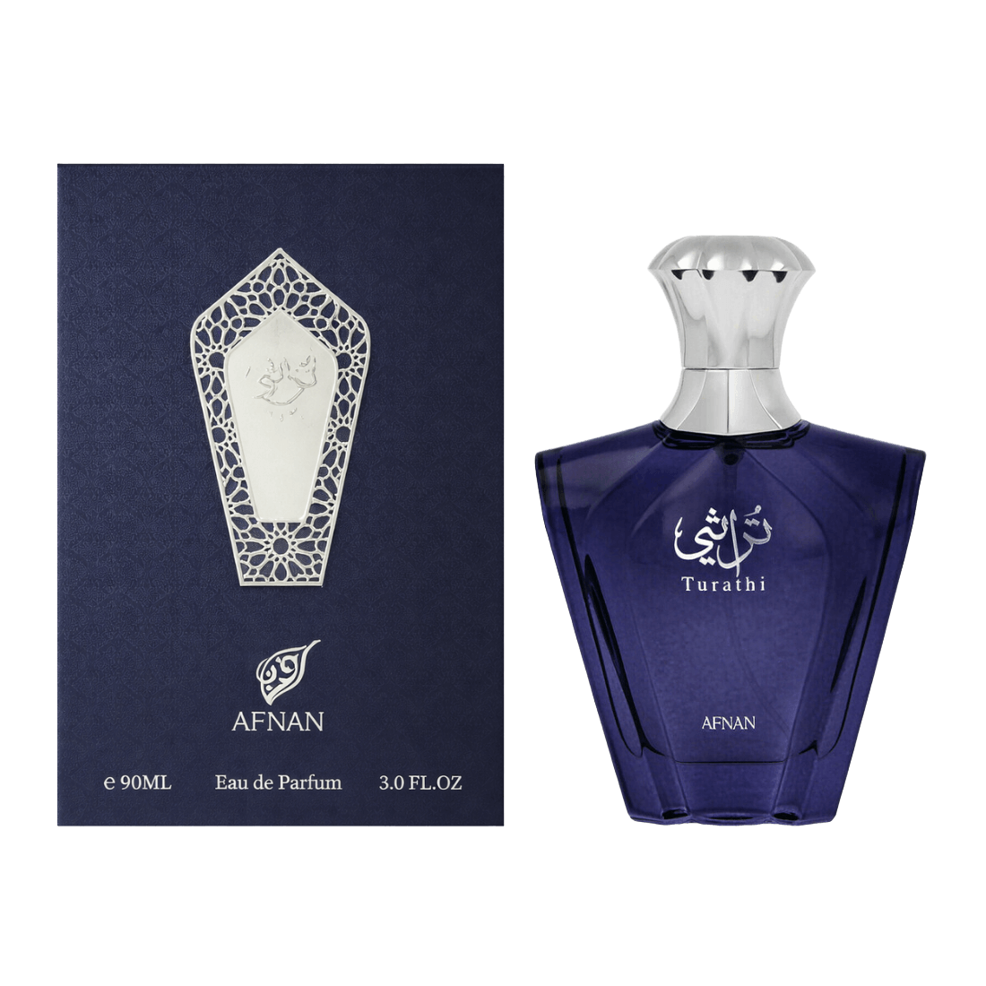 Afnan Turathi Blue frischer Herrenduft mit Holz, Moschus und Patchouli