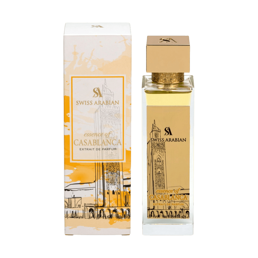 Swiss Arabian Essence Of Casablanca süß-fruchtig mit Patchouli, Wildleder und Praline