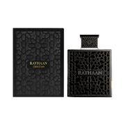Rayhaan Obsidian holzig-pudrig mit Ambrette, Sandelholz, Zeder und Oud